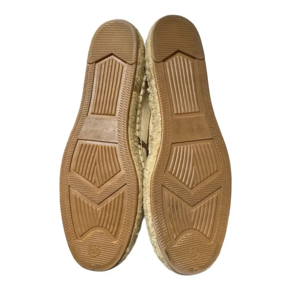 H&M Women's Canvas Slip-on Espadrille Flats 39